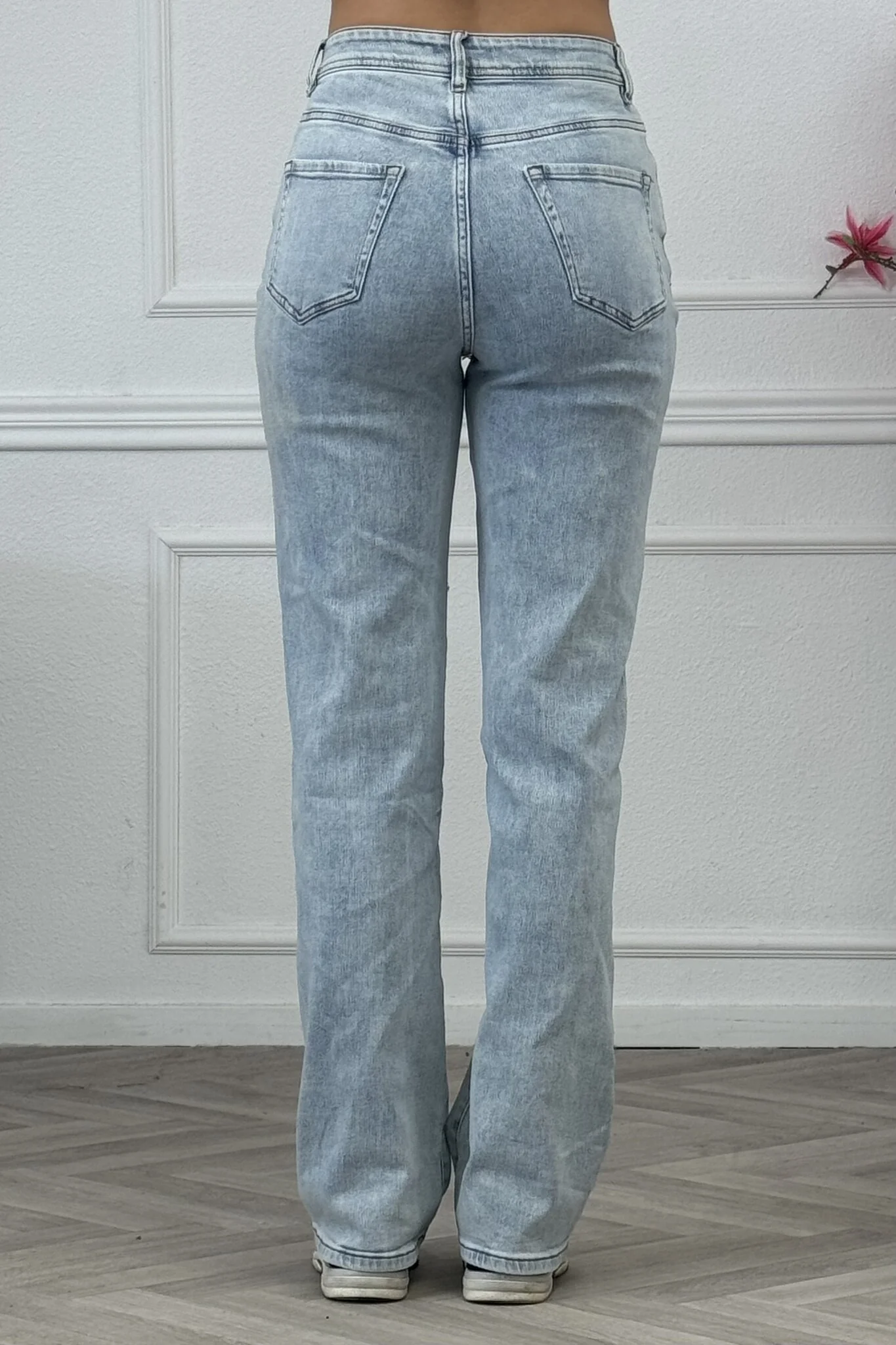 Joy Wide Leg Jeans - Light Blue - Image 5