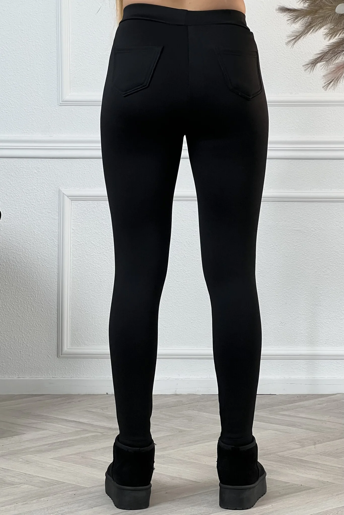 Pocket Fleece Legging - Black - Image 7