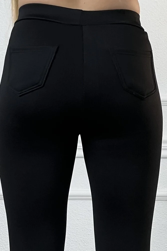 Pocket Fleece Legging - Black - Image 9